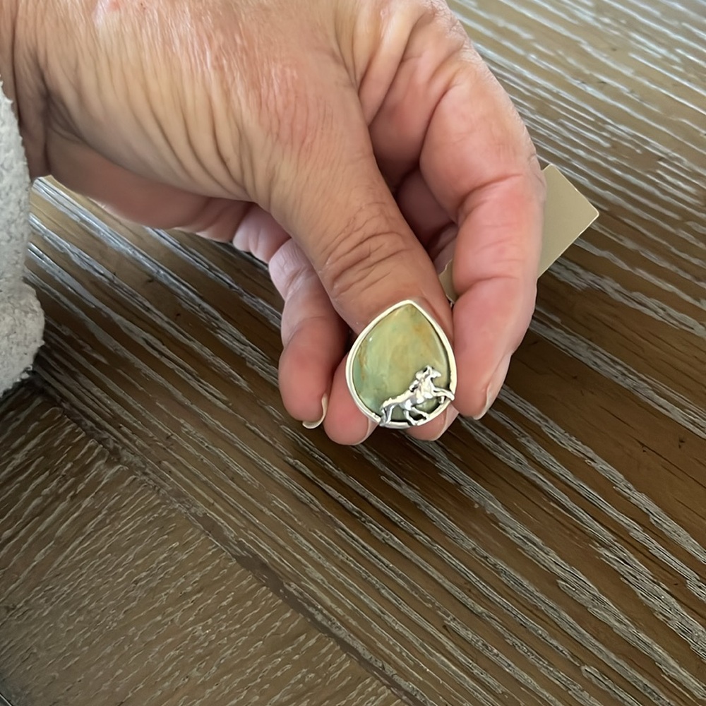Barse Sterling Silver Turquoise Ring - Picture 5 of 11